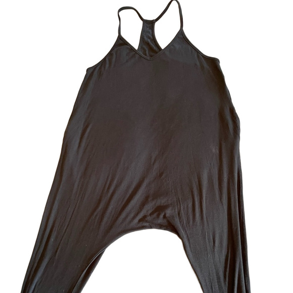 Spiritual Gangster made in USA sexy black harem romper with pockets - Picture 3 of 15